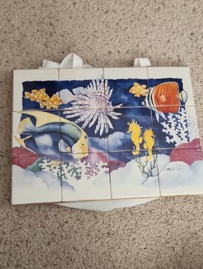 Paul Brent Under The Sea Design 12 Tile Mural NEW